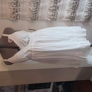 White Cotton Summer Dress
